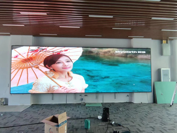 湄潭P1.53led小间距屏安装案例